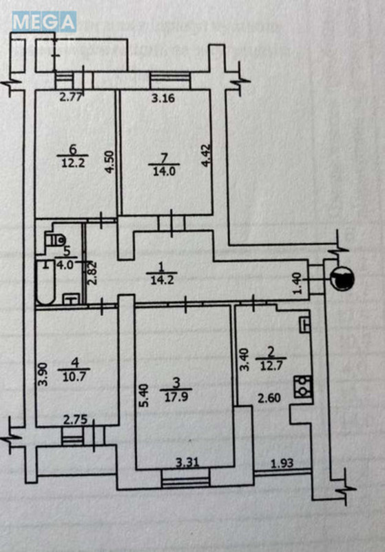 Продаж 4 кімнатної квартири (88/55/13), 3 пов. 12 пов. будинку, <a class="location-link" href="/kiev/" title="Недвижимость Київ">Київ</a>, <a class="location-link" href="/kiev/solomenskij/" title="Недвижимость Солом'янський район">Солом'янський р-н</a>, Бориславская ул., 54 (изображение 25)