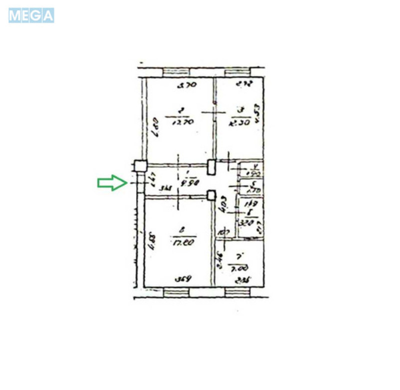 Продаж 3 кімнатної квартири (69/47/7), 1 пов. 3 пов. будинку, <a class="location-link" href="/kiev/" title="Недвижимость Київ">Київ</a>, <a class="location-link" href="/kiev/desnyanskij/" title="Недвижимость Деснянський район">Деснянський р-н</a>, Броварський просп., 93 (изображение 14)