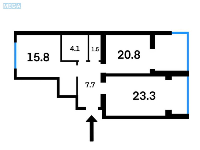 Продаж 2 кімнатної квартири (73/39/21), 7 пов. 11 пов. будинку, <a class="location-link" href="/kiev/" title="Недвижимость Київ">Київ</a>, <a class="location-link" href="/kiev/desnyanskij/" title="Недвижимость Деснянський район">Деснянський р-н</a>, Радистів вул., 34Е (изображение 5)