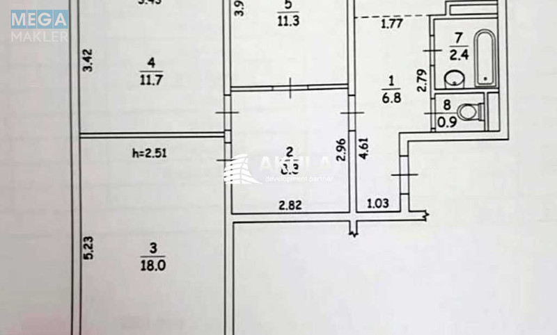 Продаж 3 кімнатної квартири (70/41/7), 9 пов. 9 пов. будинку, <a class="location-link" href="/kiev/" title="Недвижимость Київ">Київ</a>, <a class="location-link" href="/kiev/obolonskij/" title="Недвижимость Оболонський район">Оболонський р-н</a>, Оболонский пр-т (изображение 13)