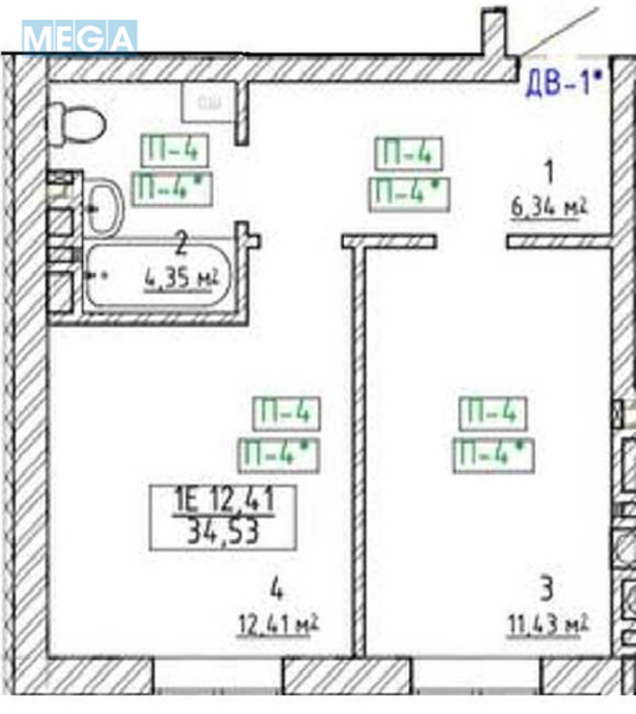 Новобудова, 5 поверхів, <a class="location-link" href="/gatnoe/" title="Недвижимость Гатне">Гатне</a>, Дружби, 44 (изображение 2)