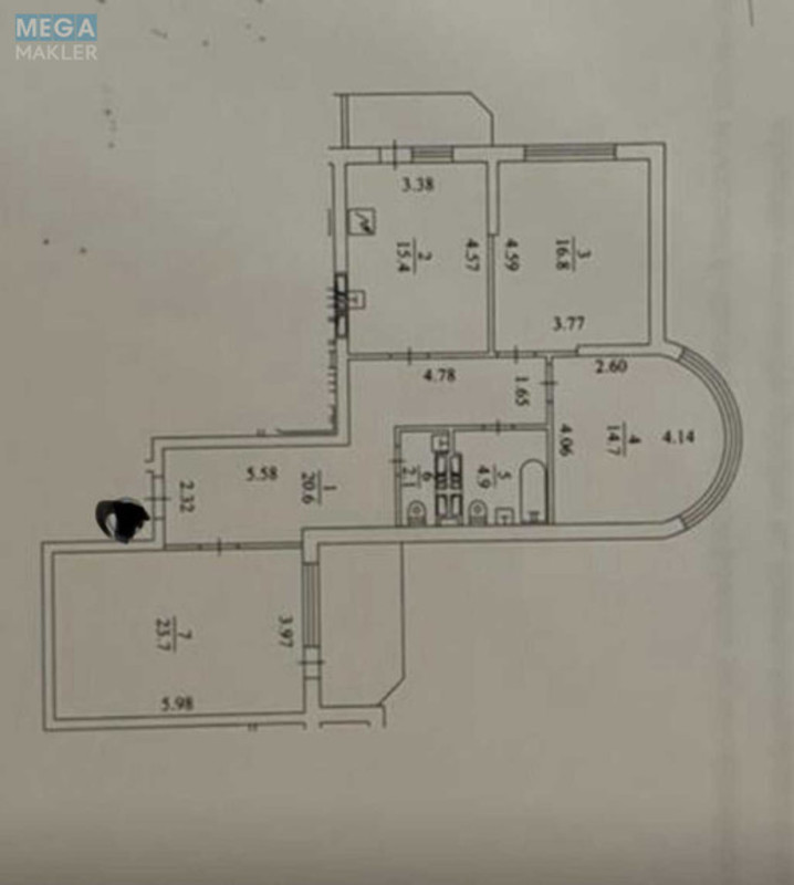 Продаж 3 кімнатної квартири (109/55/15), 19 пов. 24 пов. будинку, <a class="location-link" href="/kiev/" title="Недвижимость Київ">Київ</a>, <a class="location-link" href="/kiev/desnyanskij/" title="Недвижимость Деснянський район">Деснянський р-н</a>, Николая Закревского ул., 93а (изображение 18)