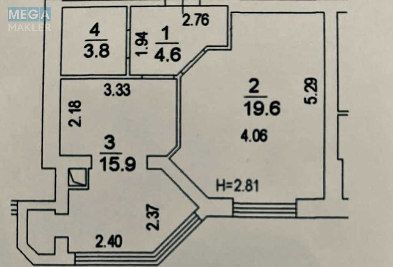 Продаж 1 кімнатної квартири (43/?/20), 6 пов. 10 пов. будинку, <a class="location-link" href="/sofievskaya-borshagovka/" title="Недвижимость Софіївська Борщагівка">Софіївська Борщагівка</a>, проспект Мартынова (изображение 2)