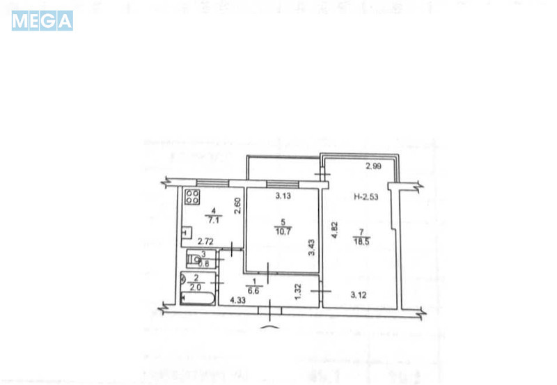 Продаж 2 кімнатної квартири (48/29/7), 5 пов. 9 пов. будинку, <a class="location-link" href="/kiev/" title="Недвижимость Київ">Київ</a>, <a class="location-link" href="/kiev/svyatoshinskij/" title="Недвижимость Святошинський район">Святошинський р-н</a>, Михайла Котельникова вул., 89 (изображение 3)