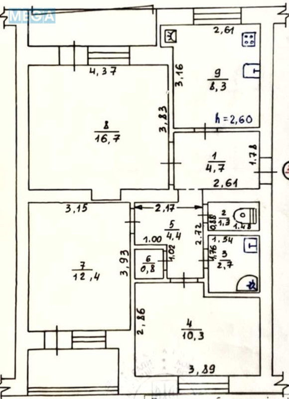 Продаж 3 кімнатної квартири (65,5/29/8,5), 5 пов. 5 пов. будинку, <a class="location-link" href="/peskovka/" title="Недвижимость Пісківка">Пісківка</a>, заводська, 95 (изображение 2)