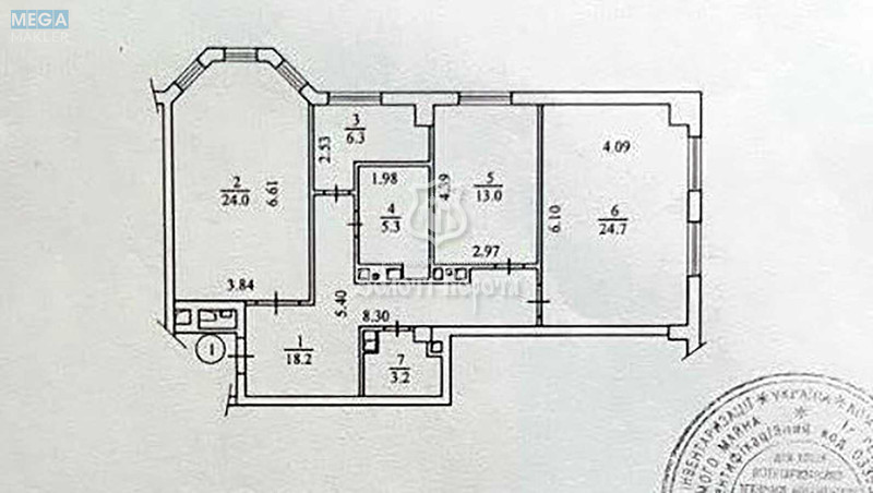 Продаж 2 кімнатної квартири (94/48/13), 2 пов. 7 пов. будинку, <a class="location-link" href="/kiev/" title="Недвижимость Київ">Київ</a>, <a class="location-link" href="/kiev/darnickij/" title="Недвижимость Дарницький район">Дарницький р-н</a>, Івана Дяченка вул., 20а (изображение 18)