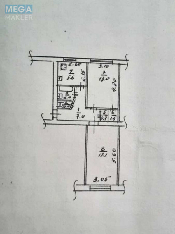 Продаж 2 кімнатної квартири (48/30/6), 1 пов. 5 пов. будинку, <a class="location-link" href="/dnepropetrovsk/" title="Недвижимость Дніпра">Дніпро</a>, Богдана Хмельницкого (изображение 2)