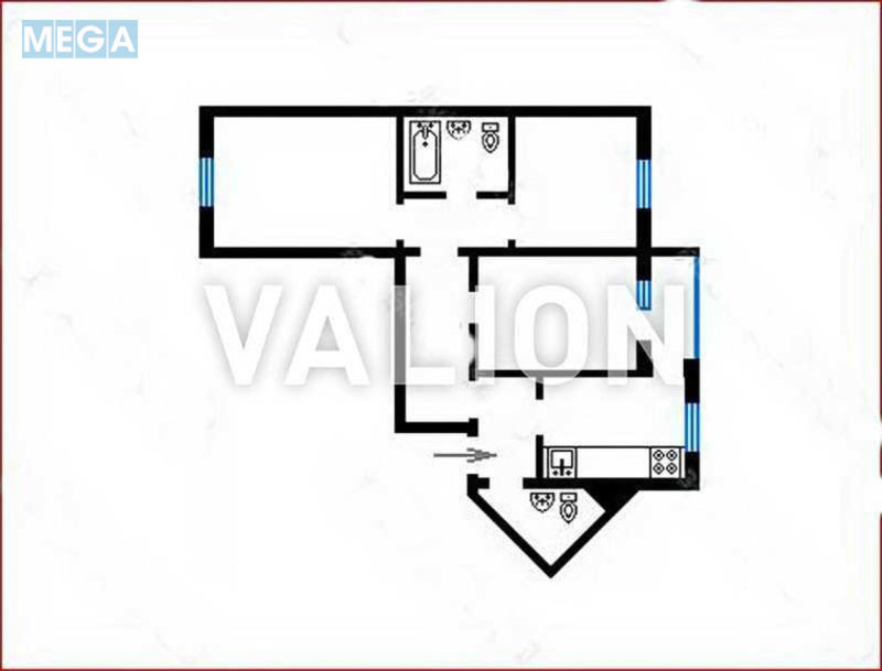 Продаж 3 кімнатної квартири (90/46/14), 2 пов. 22 пов. будинку, <a class="location-link" href="/kiev/" title="Недвижимость Київ">Київ</a>, <a class="location-link" href="/kiev/desnyanskij/" title="Недвижимость Деснянський район">Деснянський р-н</a>, Милославська вул., 45 (изображение 9)