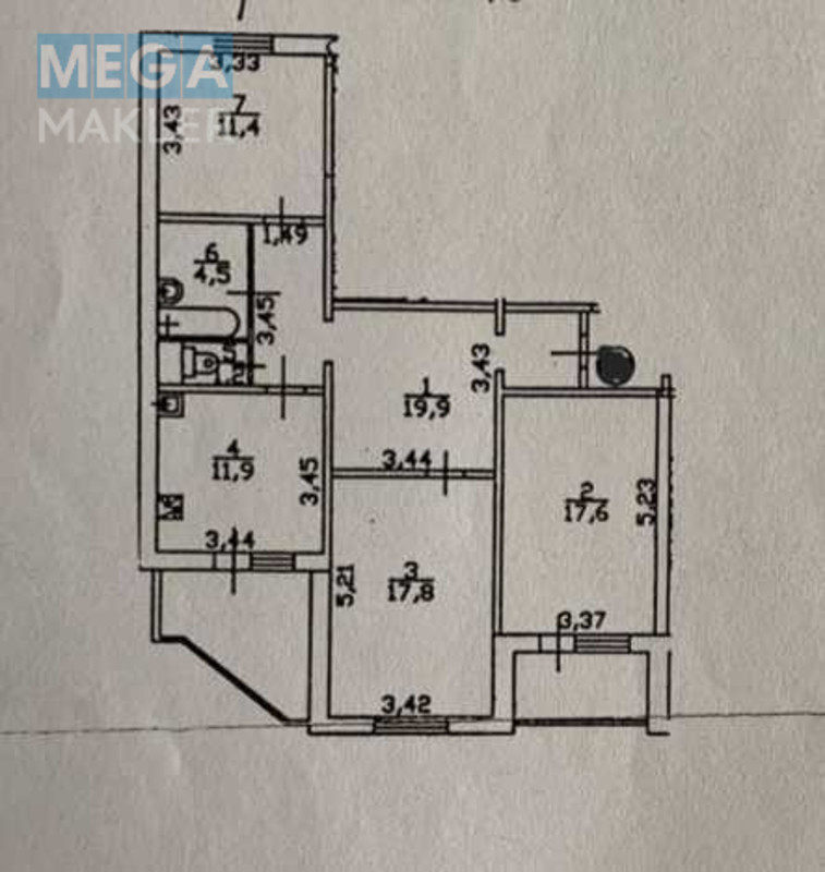 Продаж 3 кімнатної квартири (90/45/9), 5 пов. 16 пов. будинку, <a class="location-link" href="/kiev/" title="Недвижимость Київ">Київ</a>, <a class="location-link" href="/kiev/solomenskij/" title="Недвижимость Солом'янський район">Солом'янський р-н</a>, Эрнста ул., 6 (изображение 18)