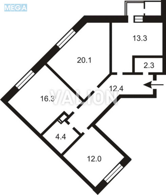 Продаж 3 кімнатної квартири (82/48/13), 9 пов. 16 пов. будинку, <a class="location-link" href="/kiev/" title="Недвижимость Київ">Київ</a>, <a class="location-link" href="/kiev/podolskij/" title="Недвижимость Подільський район">Подільський р-н</a>, Івана Виговського вул., 10Е (изображение 6)