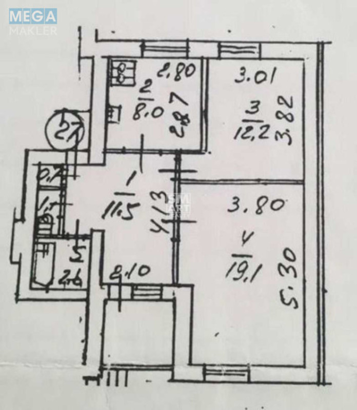 Продаж 2 кімнатної квартири (60/39/8), 1 пов. 9 пов. будинку, <a class="location-link" href="/kiev/" title="Недвижимость Київ">Київ</a>, <a class="location-link" href="/kiev/podolskij/" title="Недвижимость Подільський район">Подільський р-н</a>, Андреевская ул., 8/12 (изображение 6)