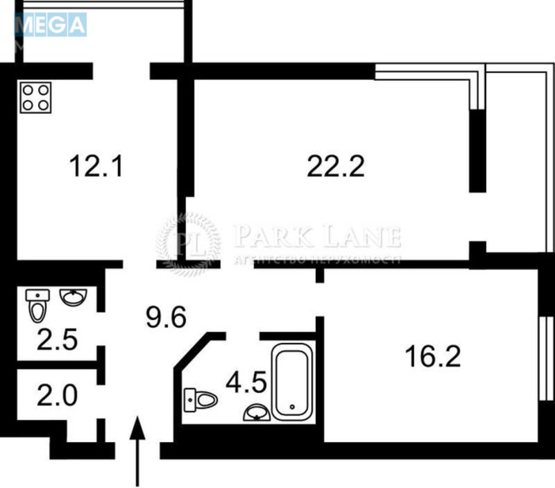 Продаж 2 кімнатної квартири (75/38/12), 12 пов. 12 пов. будинку, <a class="location-link" href="/kiev/" title="Недвижимость Київ">Київ</a>, <a class="location-link" href="/kiev/pecherskij/" title="Недвижимость Печерський район">Печерський р-н</a>, Анри Барбюса ул., 53 (изображение 2)