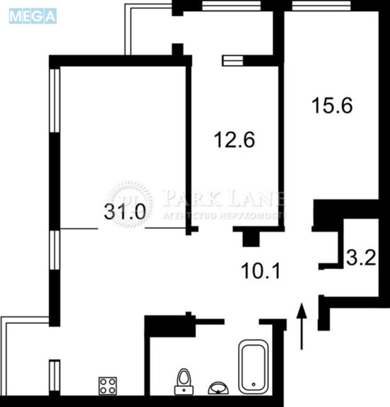 Продаж 3 кімнатної квартири (83/29/31), 4 пов. 27 пов. будинку, <a class="location-link" href="/kiev/" title="Недвижимость Київ">Київ</a>, <a class="location-link" href="/kiev/shevchenkovskij/" title="Недвижимость Шевченківський район">Шевченківський р-н</a>, Маршала Рыбалко ул., 5б (изображение 2)