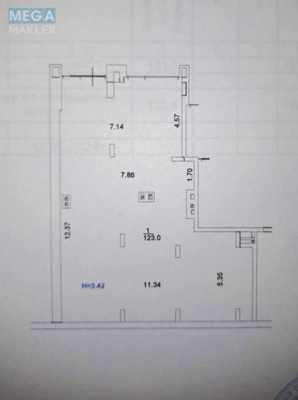 Оренда комерційної нерухомості, 123&nbsp;кв.м, под магазин, <a class="location-link" href="/kiev/" title="Недвижимость Київ">Київ</a>, <a class="location-link" href="/kiev/shevchenkovskij/" title="Недвижимость Шевченківський район">Шевченківський р-н</a>, Сімї Хохлових вул., 12 (изображение 9)