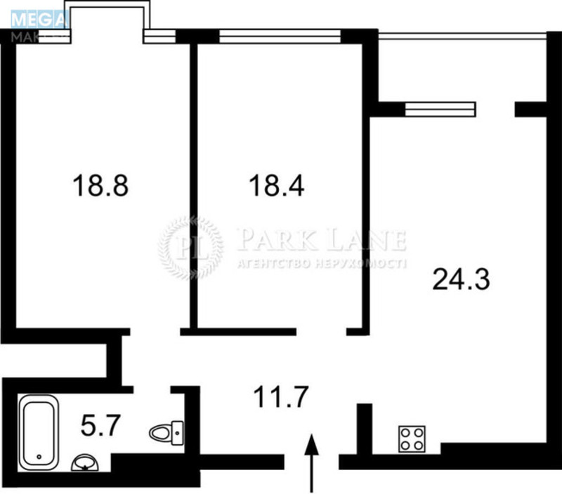 Продаж 2 кімнатної квартири (80/37/24), 24 пов. 34 пов. будинку, <a class="location-link" href="/kiev/" title="Недвижимость Київ">Київ</a>, <a class="location-link" href="/kiev/shevchenkovskij/" title="Недвижимость Шевченківський район">Шевченківський р-н</a>, Победы просп., 5в (изображение 2)