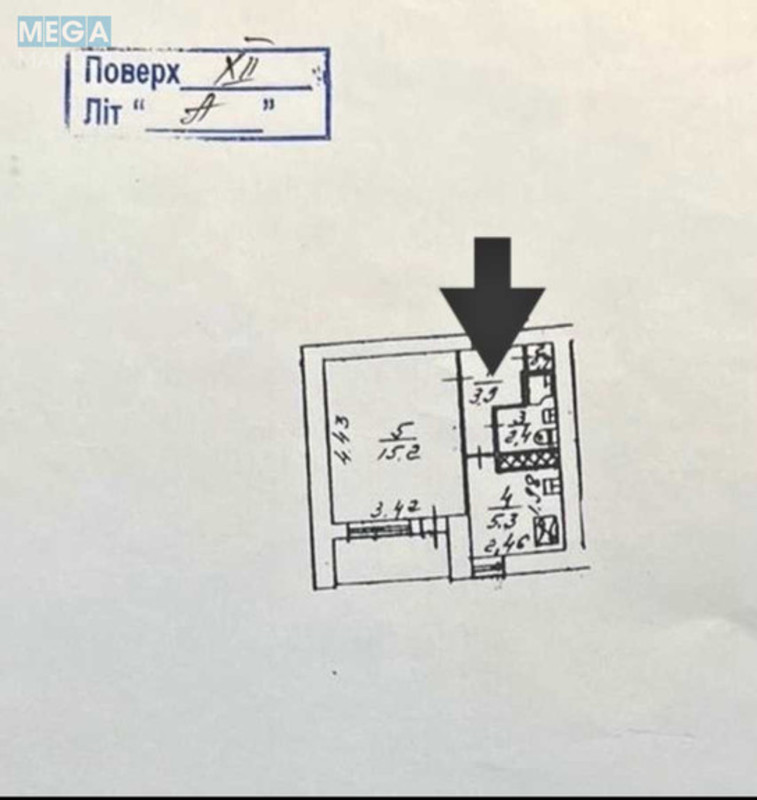 Продаж 1 кімнатної квартири (30/15/5,3), 12 пов. 16 пов. будинку, <a class="location-link" href="/kiev/" title="Недвижимость Київ">Київ</a>, <a class="location-link" href="/kiev/dneprovskij/" title="Недвижимость Дніпровський район">Дніпровський р-н</a>, Митрополита Андрея Шептицкого ул., 7 (изображение 14)