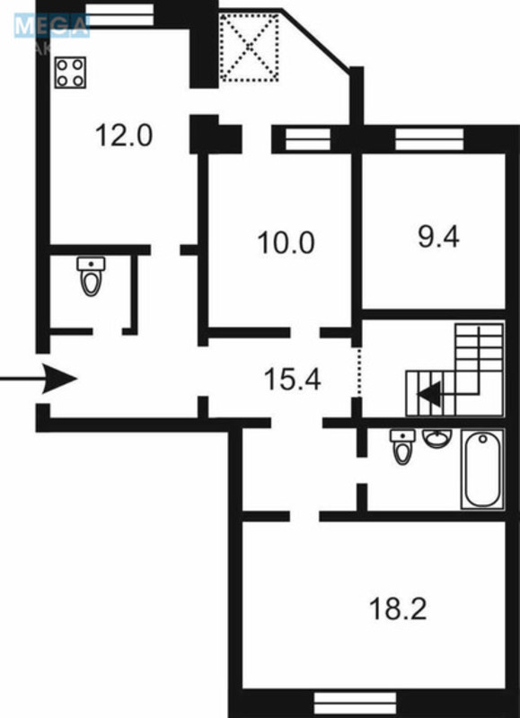 Продаж 5 кімнатної квартири (133/70/22), 9 пов. 10 пов. будинку, <a class="location-link" href="/kiev/" title="Недвижимость Київ">Київ</a>, <a class="location-link" href="/kiev/podolskij/" title="Недвижимость Подільський район">Подільський р-н</a>, Сергея Данченко вул., 28б (изображение 4)