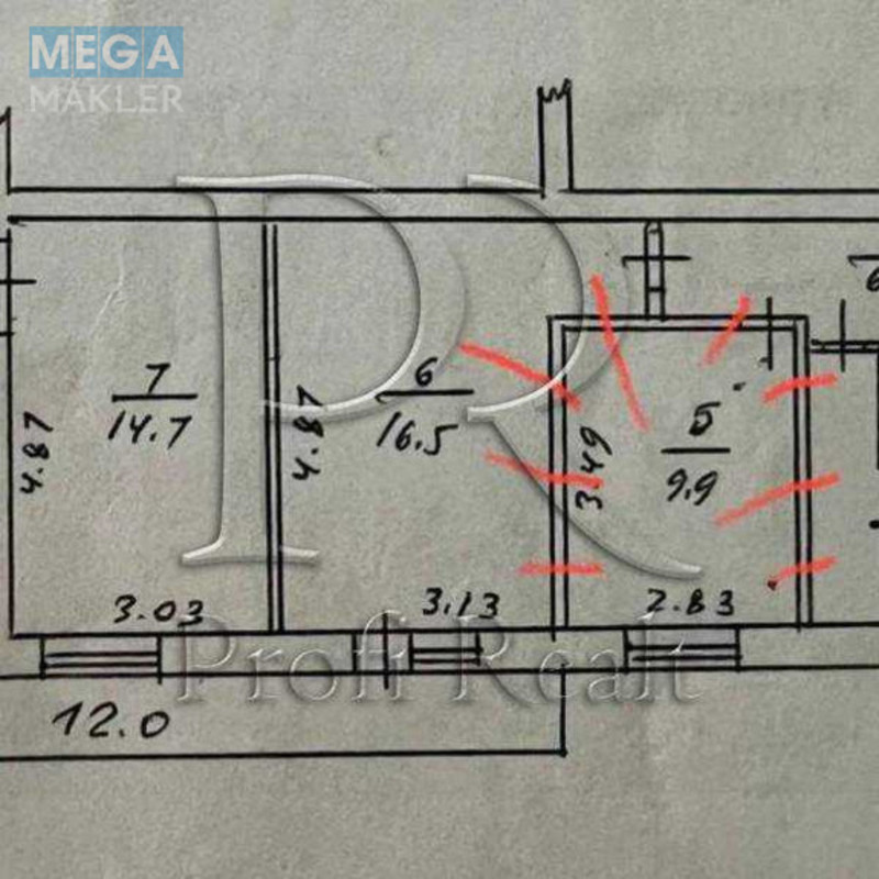 Продаж 3 кімнатної квартири (61/45/7), 4 пов. 9 пов. будинку, <a class="location-link" href="/kiev/" title="Недвижимость Київ">Київ</a>, <a class="location-link" href="/kiev/pecherskij/" title="Недвижимость Печерський район">Печерський р-н</a>, Саперне Поле вулиця, 45 (изображение 6)