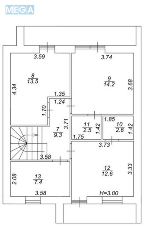 Продаж дома, 2&nbsp;поверху, 126&nbsp;кв.м, 5&nbsp;кімнат, ділянка 5,50&nbsp;соток, <a class="location-link" href="/kryukovshina/" title="Недвижимость Крюківщина">Крюківщина</a>, Зарічна (изображение 8)