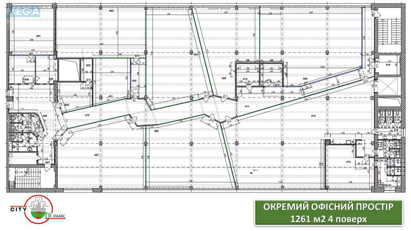 Оренда комерційної нерухомості, 1&nbsp;261&nbsp;кв.м, под офис, <a class="location-link" href="/kiev/" title="Недвижимость Київ">Київ</a>, <a class="location-link" href="/kiev/goloseevskij/" title="Недвижимость Голосіївський район">Голосіївський р-н</a>, Васильковская ул., 30д (изображение 9)