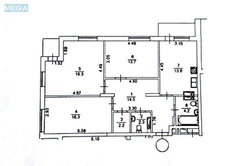 Продаж 3 кімнатної квартири (87/42/14), 11 пов. 20 пов. будинку, <a class="location-link" href="/kiev/" title="Недвижимость Київ">Київ</a>, <a class="location-link" href="/kiev/shevchenkovskij/" title="Недвижимость Шевченківський район">Шевченківський р-н</a>, Глубочицкая ул., 13 (изображение 20)