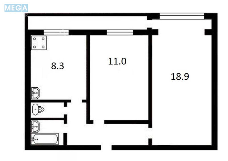 Продаж 2 кімнатної квартири (52/30/8), 5 пов. 9 пов. будинку, <a class="location-link" href="/kiev/" title="Недвижимость Київ">Київ</a>, <a class="location-link" href="/kiev/svyatoshinskij/" title="Недвижимость Святошинський район">Святошинський р-н</a>, Генерала Наумова вул., 27 (изображение 10)