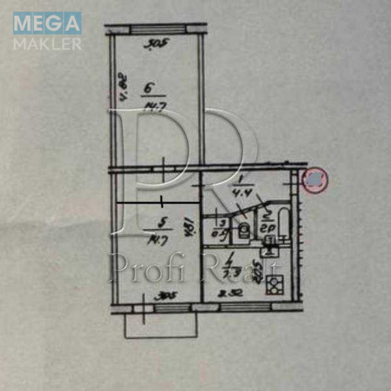 Продаж 2 кімнатної квартири (46/30/8), 5 пов. 5 пов. будинку, <a class="location-link" href="/kiev/" title="Недвижимость Київ">Київ</a>, <a class="location-link" href="/kiev/dneprovskij/" title="Недвижимость Дніпровський район">Дніпровський р-н</a>, Карбишева Генерала вулиця, 8А (изображение 21)