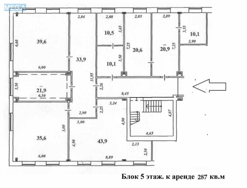 Оренда комерційної нерухомості, 286,60&nbsp;кв.м, под офис, <a class="location-link" href="/kiev/" title="Недвижимость Київ">Київ</a>, <a class="location-link" href="/kiev/obolonskij/" title="Недвижимость Оболонський район">Оболонський р-н</a>, Викентия Хвойки ул., 21 (изображение 8)