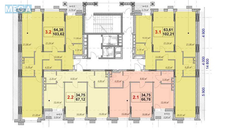 Продаж 3 кімнатної квартири (107/72/12), 7 пов. 12 пов. будинку, <a class="location-link" href="/kiev/" title="Недвижимость Київ">Київ</a>, <a class="location-link" href="/kiev/shevchenkovskij/" title="Недвижимость Шевченківський район">Шевченківський р-н</a>, Бульварно-Кудрявская ул., 15 (изображение 24)