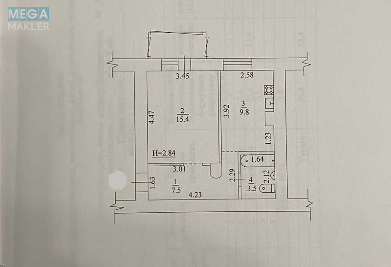 Продаж 1 кімнатної квартири (39/15/9), 3 пов. 4 пов. будинку, <a class="location-link" href="/kiev/" title="Недвижимость Київ">Київ</a>, <a class="location-link" href="/kiev/solomenskij/" title="Недвижимость Солом'янський район">Солом'янський р-н</a>, Мартиросяна вул., 10/22 (изображение 11)