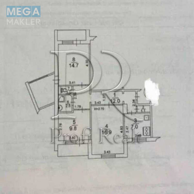 Продаж 3 кімнатної квартири (78/41/7), 2 пов. 10 пов. будинку, <a class="location-link" href="/kiev/" title="Недвижимость Київ">Київ</a>, <a class="location-link" href="/kiev/darnickij/" title="Недвижимость Дарницький район">Дарницький р-н</a>, Княжий Затон вулиця, 12 (изображение 20)