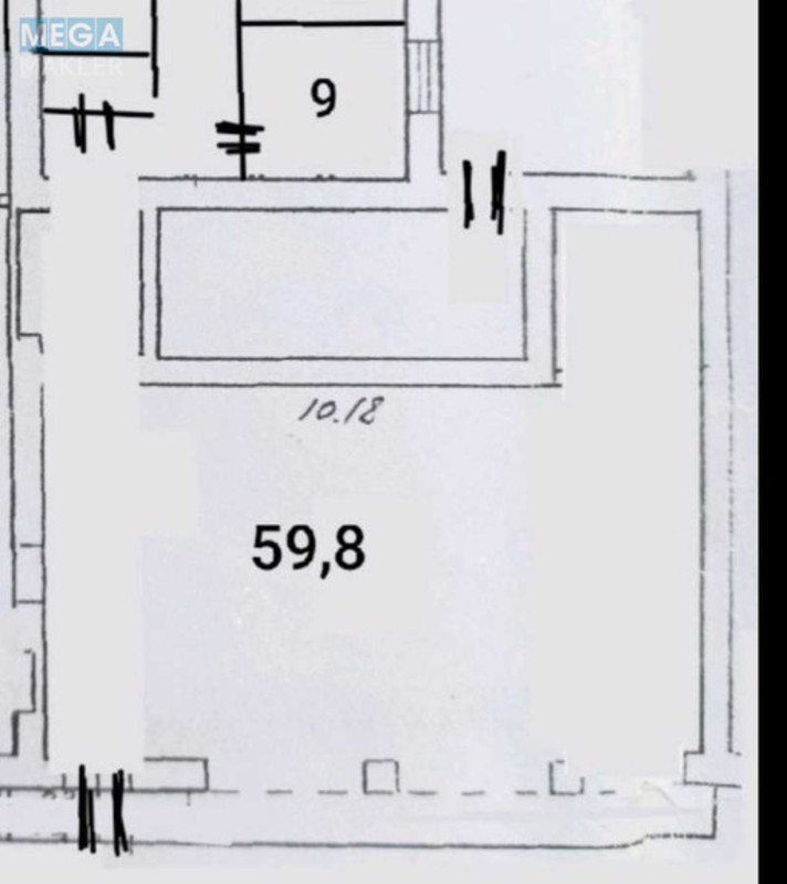 Оренда комерційної нерухомості, 78&nbsp;кв.м, под магазин, <a class="location-link" href="/kiev/" title="Недвижимость Київ">Київ</a>, <a class="location-link" href="/kiev/dneprovskij/" title="Недвижимость Дніпровський район">Дніпровський р-н</a>, Миру просп., 17 (изображение 12)