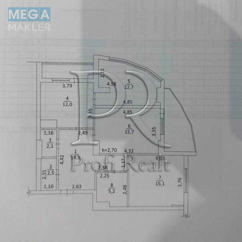 Продаж 3 кімнатної квартири (89/43/12), 13 пов. 17 пов. будинку, <a class="location-link" href="/vishnevoe/" title="Недвижимость Вишневе">Вишневе</a>, Вітянська вулиця, 2 (изображение 21)