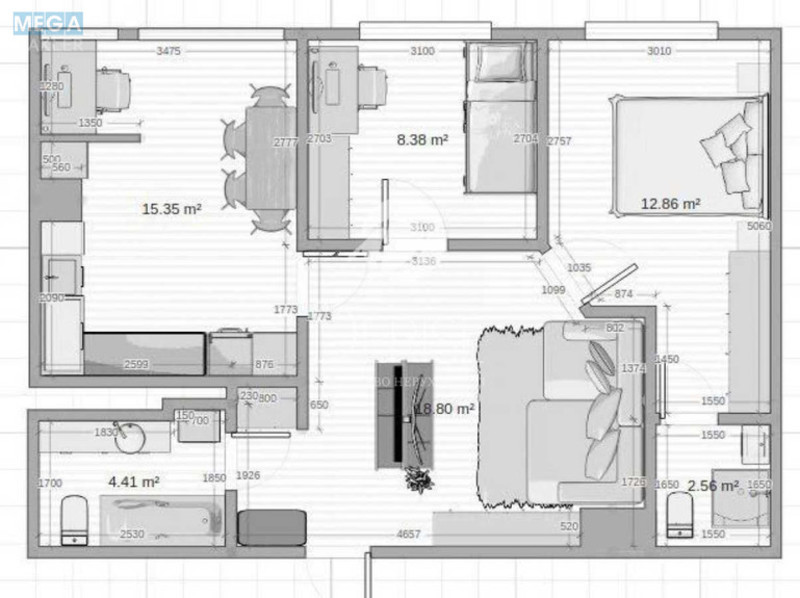 Продаж 3 кімнатної квартири (62/31/13,4), 9 пов. 9 пов. будинку, <a class="location-link" href="/kiev/" title="Недвижимость Київ">Київ</a>, <a class="location-link" href="/kiev/solomenskij/" title="Недвижимость Солом'янський район">Солом'янський р-н</a>, Юнацька вул., 6 (изображение 3)