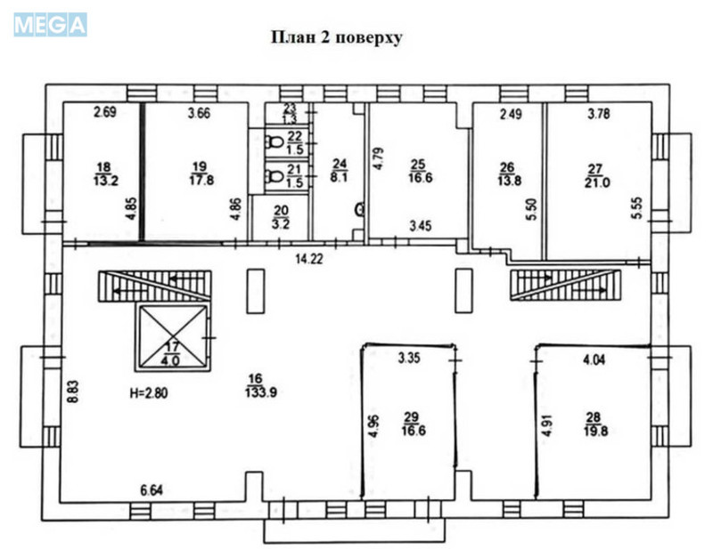 Оренда комерційної нерухомості, 1&nbsp;084&nbsp;кв.м, под офис, <a class="location-link" href="/kiev/" title="Недвижимость Київ">Київ</a>, <a class="location-link" href="/kiev/shevchenkovskij/" title="Недвижимость Шевченківський район">Шевченківський р-н</a>, Отто Шмідта вул., 6 (изображение 20)