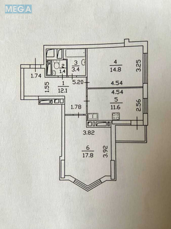 Продаж 2 кімнатної квартири (64/?/?), 10 пов. 21 пов. будинку, <a class="location-link" href="/kiev/" title="Недвижимость Київ">Київ</a>, <a class="location-link" href="/kiev/dneprovskij/" title="Недвижимость Дніпровський район">Дніпровський р-н</a>, Воскресенська вул., 12В (изображение 21)