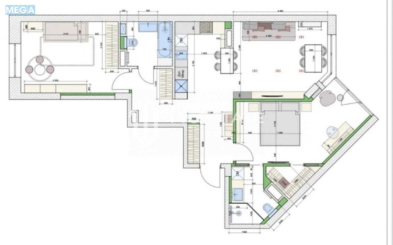 Продаж 2 кімнатної квартири (82/35/25), 11 пов. 24 пов. будинку, <a class="location-link" href="/kiev/" title="Недвижимость Київ">Київ</a>, <a class="location-link" href="/kiev/podolskij/" title="Недвижимость Подільський район">Подільський р-н</a>, Вишгородська вул., 45 (изображение 3)