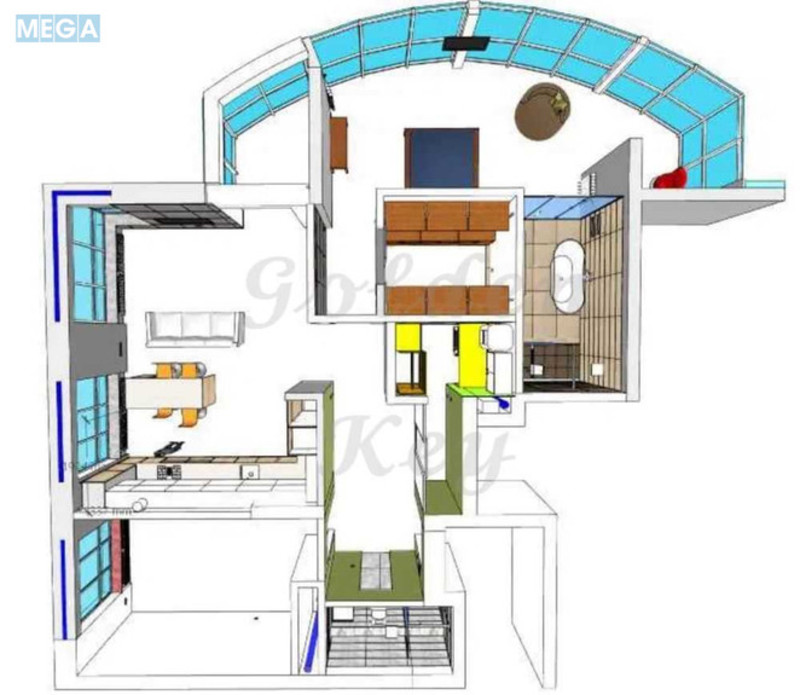 Продаж 2 кімнатної квартири (118/65/25), 22 пов. 25 пов. будинку, <a class="location-link" href="/kiev/" title="Недвижимость Київ">Київ</a>, <a class="location-link" href="/kiev/darnickij/" title="Недвижимость Дарницький район">Дарницький р-н</a>, Зарічна вул., 1 (изображение 23)