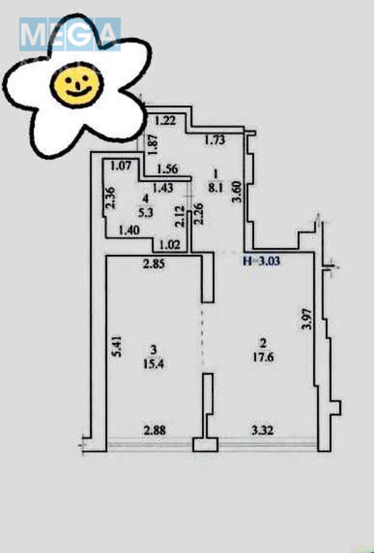 Продаж 1 кімнатної квартири (47/?/16), 24 пов. 26 пов. будинку, <a class="location-link" href="/kiev/" title="Недвижимость Київ">Київ</a>, <a class="location-link" href="/kiev/pecherskij/" title="Недвижимость Печерський район">Печерський р-н</a>, Василя Тютюнника вул., 37/1 (изображение 2)