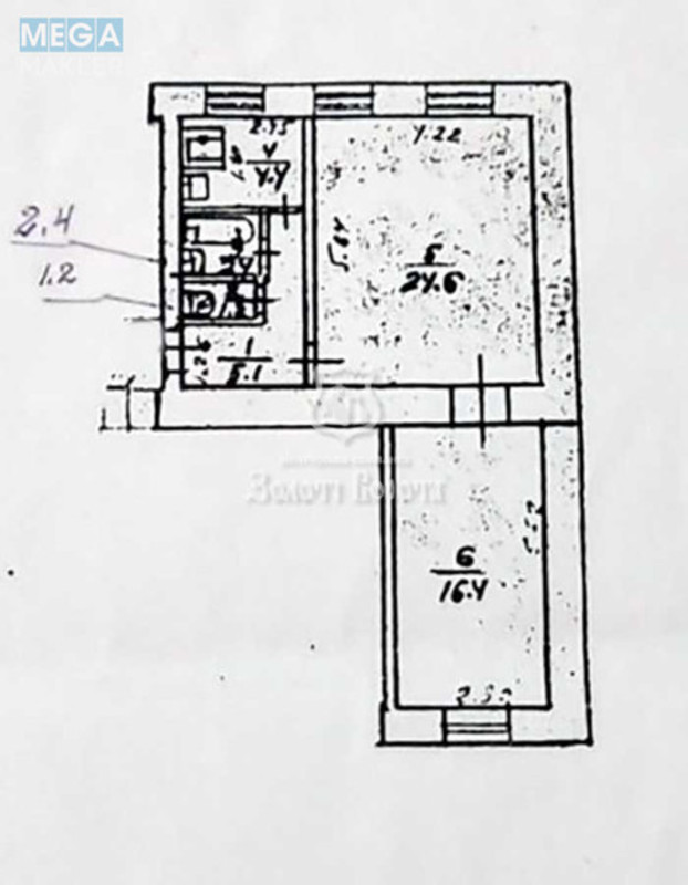 Продаж 2 кімнатної квартири (54/41/5), 4 пов. 4 пов. будинку, <a class="location-link" href="/kiev/" title="Недвижимость Київ">Київ</a>, <a class="location-link" href="/kiev/podolskij/" title="Недвижимость Подільський район">Подільський р-н</a>, Костянтинівська вул., 54 (изображение 22)