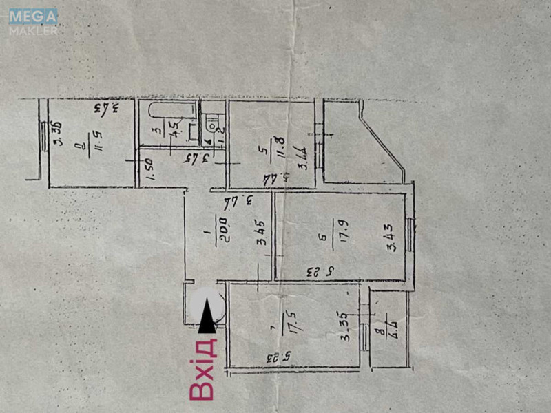 Продаж 3 кімнатної квартири (93/47/17), 15 пов. 16 пов. будинку, <a class="location-link" href="/kiev/" title="Недвижимость Київ">Київ</a>, <a class="location-link" href="/kiev/darnickij/" title="Недвижимость Дарницький район">Дарницький р-н</a>, Петра Григоренка просп., 1-а (изображение 17)