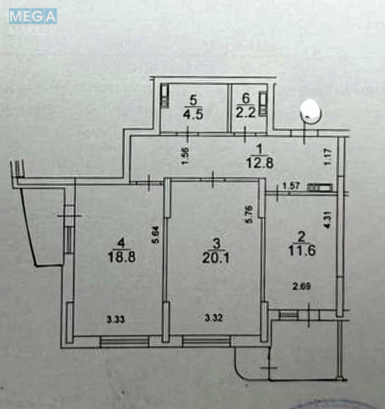 Продаж 2 кімнатної квартири (79/39/11,6), 5 пов. 25 пов. будинку, <a class="location-link" href="/kiev/" title="Недвижимость Київ">Київ</a>, <a class="location-link" href="/kiev/obolonskij/" title="Недвижимость Оболонський район">Оболонський р-н</a>, Юрия Кондратюка ул., 1 (изображение 2)