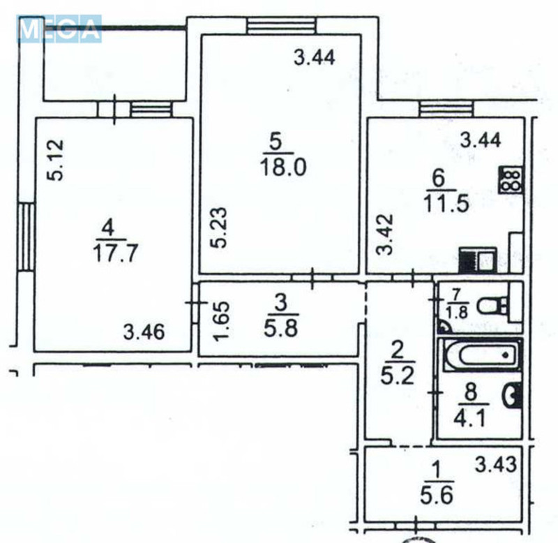 Продаж 2 кімнатної квартири (72/36/12), 4 пов. 25 пов. будинку, <a class="location-link" href="/kiev/" title="Недвижимость Київ">Київ</a>, <a class="location-link" href="/kiev/podolskij/" title="Недвижимость Подільський район">Подільський р-н</a>, Сергея Данченко ул., 5 (изображение 2)