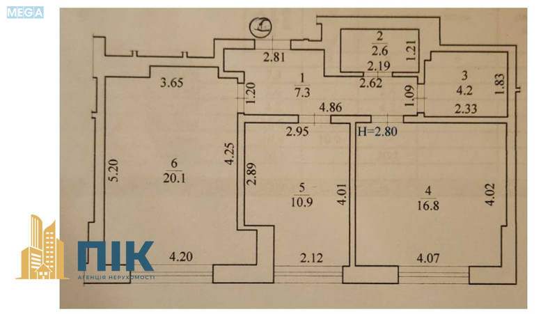 Продаж 2 кімнатної квартири (64/27/21), 8 пов. 12 пов. будинку, <a class="location-link" href="/kiev/" title="Недвижимость Київ">Київ</a>, <a class="location-link" href="/kiev/pecherskij/" title="Недвижимость Печерський район">Печерський р-н</a>, Тверской тупик, 7Б (изображение 21)