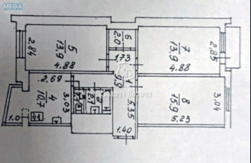 Продаж 3 кімнатної квартири (71/45/11), 2 пов. 16 пов. будинку, <a class="location-link" href="/kiev/" title="Недвижимость Київ">Київ</a>, <a class="location-link" href="/kiev/svyatoshinskij/" title="Недвижимость Святошинський район">Святошинський р-н</a>, Зодчих вул., 68/2 (изображение 23)