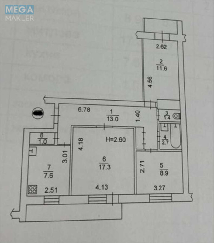 Продаж 3 кімнатної квартири (71/38/7,6), 4 пов. 8 пов. будинку, <a class="location-link" href="/kiev/" title="Недвижимость Київ">Київ</a>, <a class="location-link" href="/kiev/podolskij/" title="Недвижимость Подільський район">Подільський р-н</a>, Почайнинская ул., 35 (изображение 10)