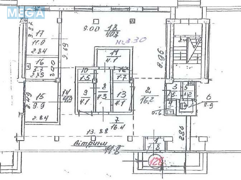 Продаж комерційної нерухомості, 142,40&nbsp;кв.м, под магазин, <a class="location-link" href="/kiev/" title="Недвижимость Київ">Київ</a>, <a class="location-link" href="/kiev/shevchenkovskij/" title="Недвижимость Шевченківський район">Шевченківський р-н</a>, Данила Щербаківського вул., 57 (изображение 10)