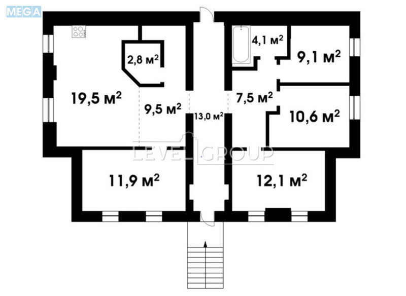 Продаж 4 кімнатної квартири (171/44/20), 1 пов. 9 пов. будинку, <a class="location-link" href="/kiev/" title="Недвижимость Київ">Київ</a>, <a class="location-link" href="/kiev/pecherskij/" title="Недвижимость Печерський район">Печерський р-н</a>, Менделєєва вул., 12 (изображение 12)