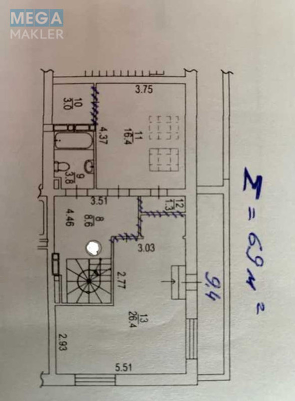 Оренда комерційної нерухомості, 155&nbsp;кв.м, под офис, <a class="location-link" href="/kiev/" title="Недвижимость Київ">Київ</a>, <a class="location-link" href="/kiev/goloseevskij/" title="Недвижимость Голосіївський район">Голосіївський р-н</a>, Михайла Максимовича вул., 24 (изображение 8)