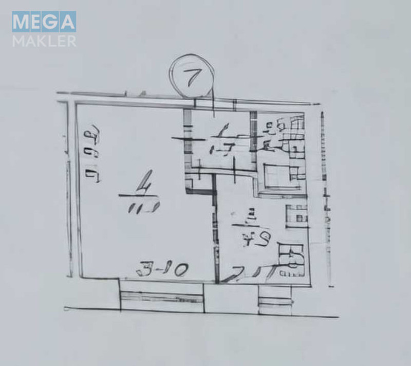 Продаж 1 кімнатної квартири (20,1/11,1/4,9), 1 пов. 9 пов. будинку, <a class="location-link" href="/kiev/" title="Недвижимость Київ">Київ</a>, <a class="location-link" href="/kiev/obolonskij/" title="Недвижимость Оболонський район">Оболонський р-н</a>, Олександра Попова вул., 10 (изображение 5)